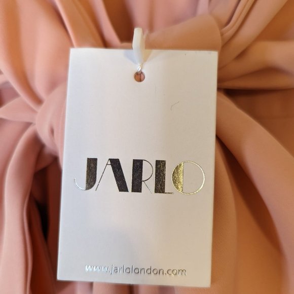Jarlo Ruffle Hem, Open Back, Midi Dress in Pink - NEW with tags! - Picture 8 of 12
